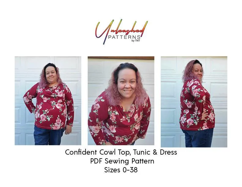 Confident Cowl Top Tunic and Dress