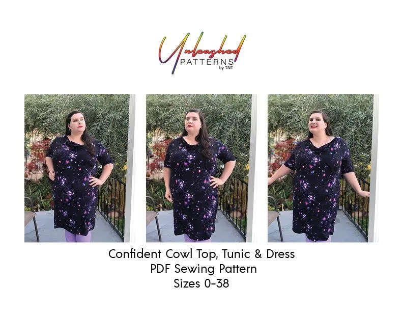 Confident Cowl Top Tunic and Dress