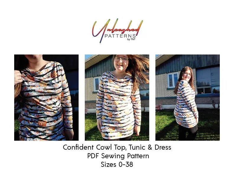 Confident Cowl Top Tunic and Dress