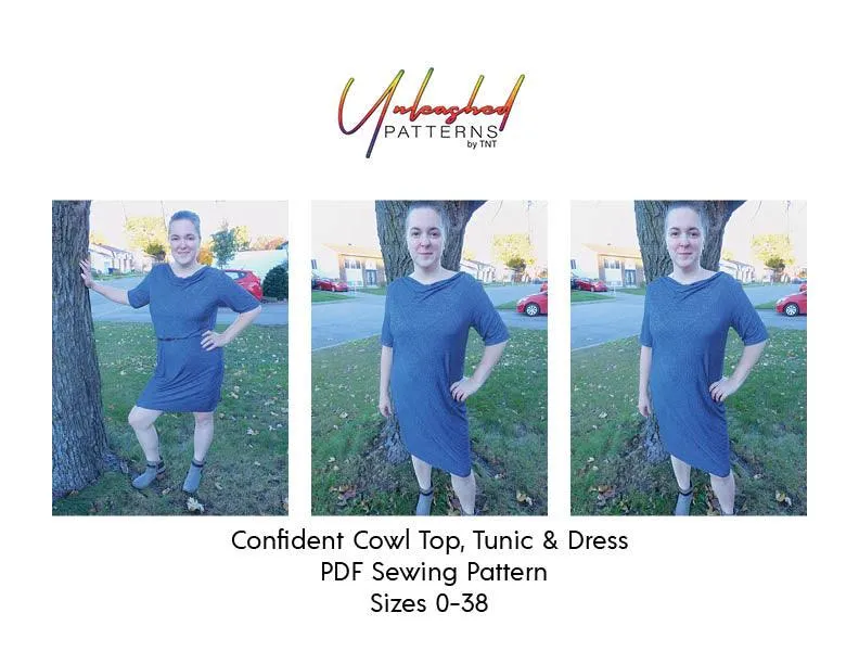 Confident Cowl Top Tunic and Dress