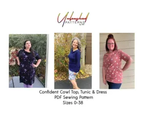 Confident Cowl Top Tunic and Dress