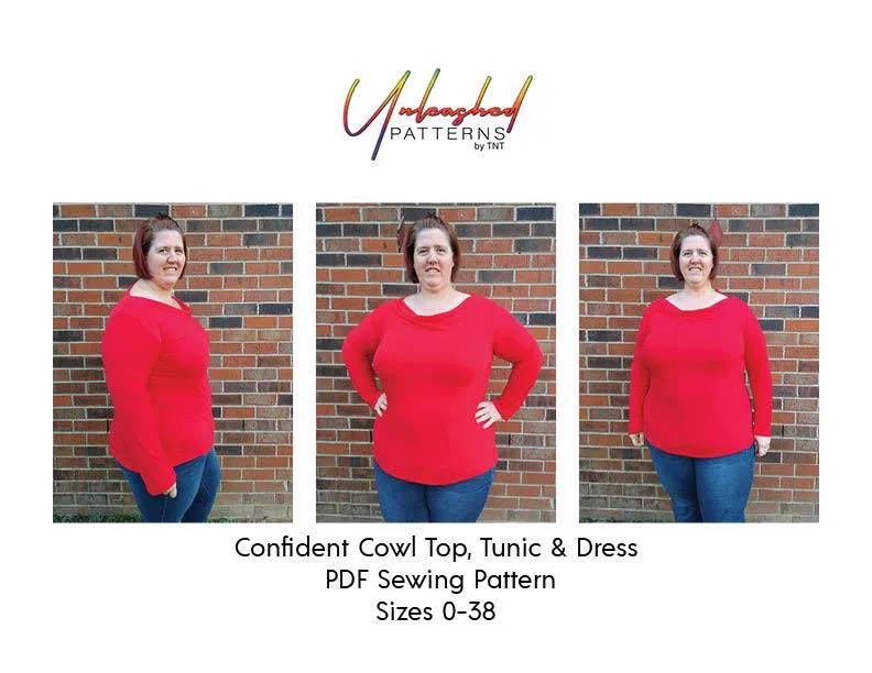 Confident Cowl Top Tunic and Dress