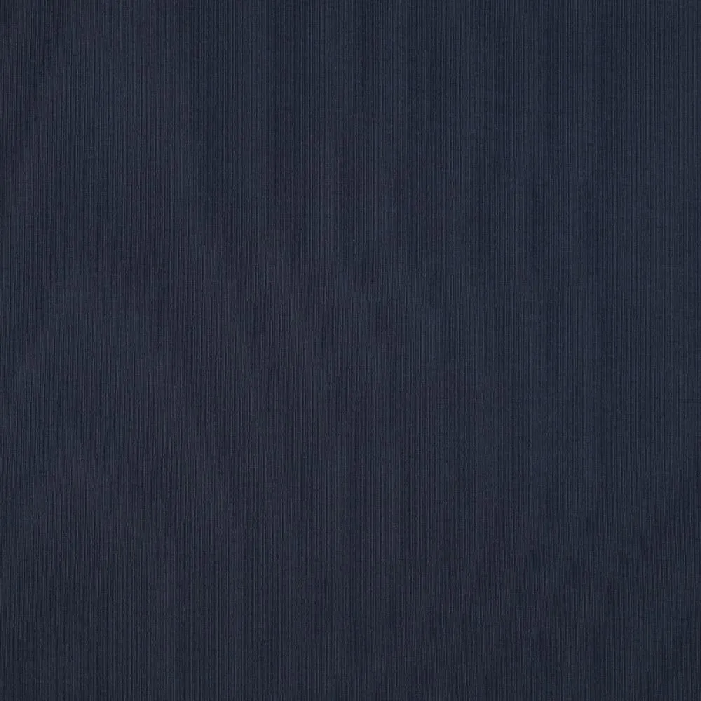 Cotton Narrow Ribbed Jersey - Navy Blue