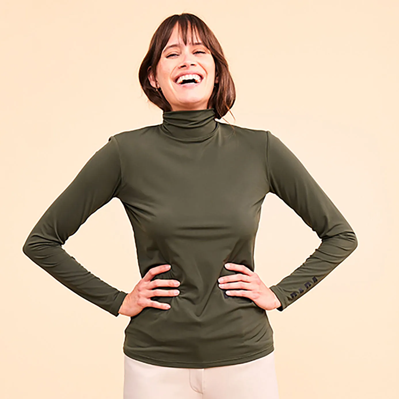 Dada Sport Consul Funnel Neck Base Layer - Olive Green