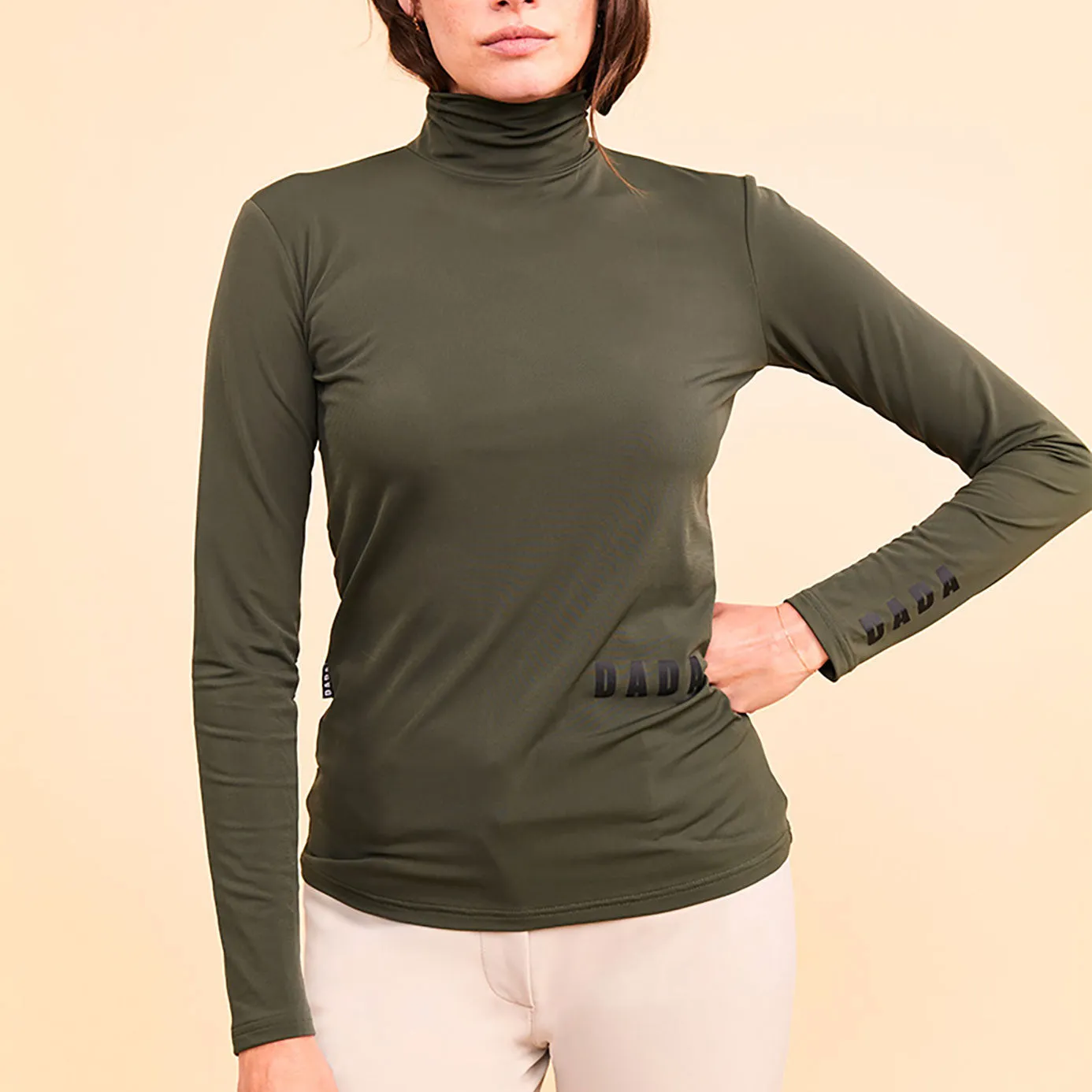 Dada Sport Consul Funnel Neck Base Layer - Olive Green