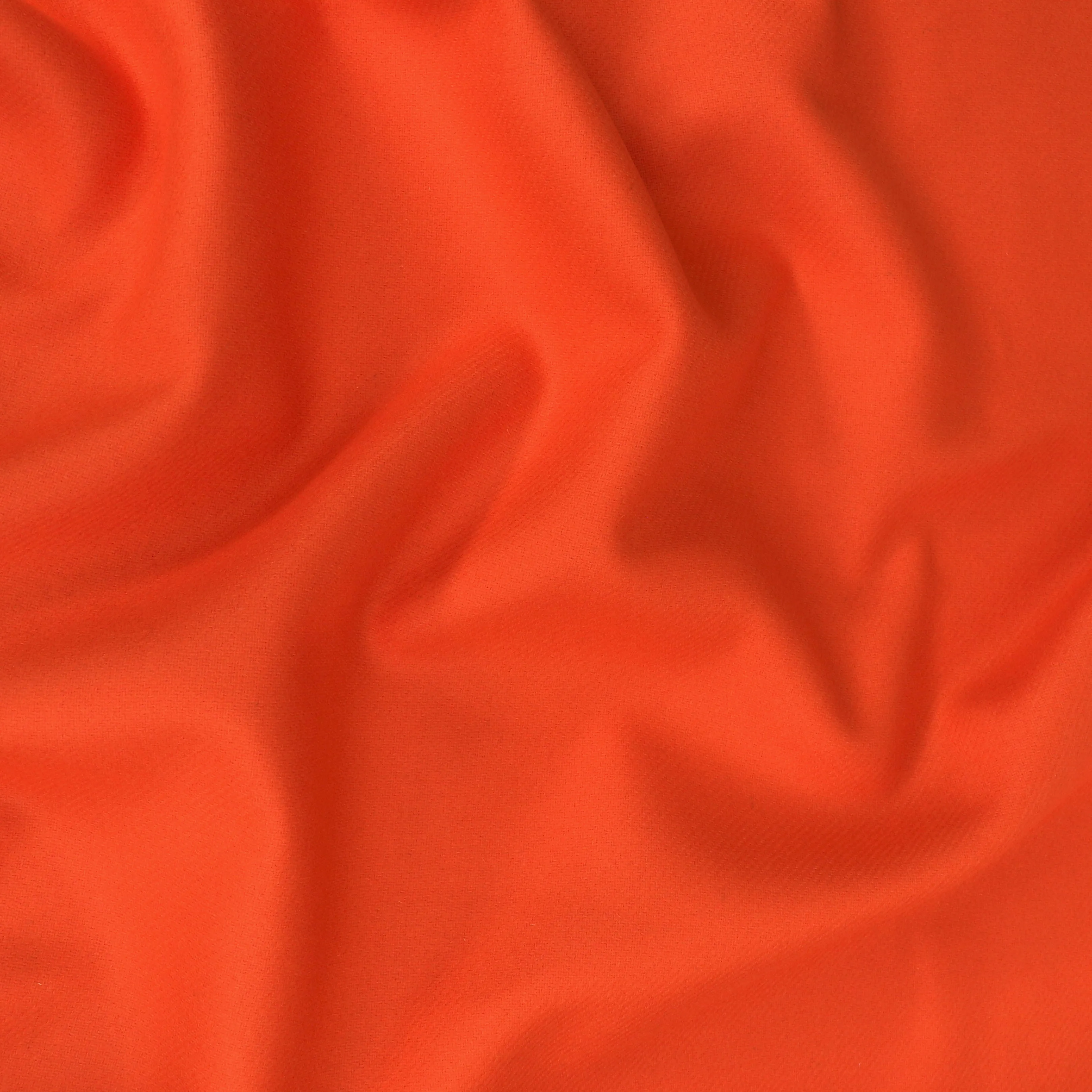 Deadstock Wool Cashmere Blend Coating - Orange