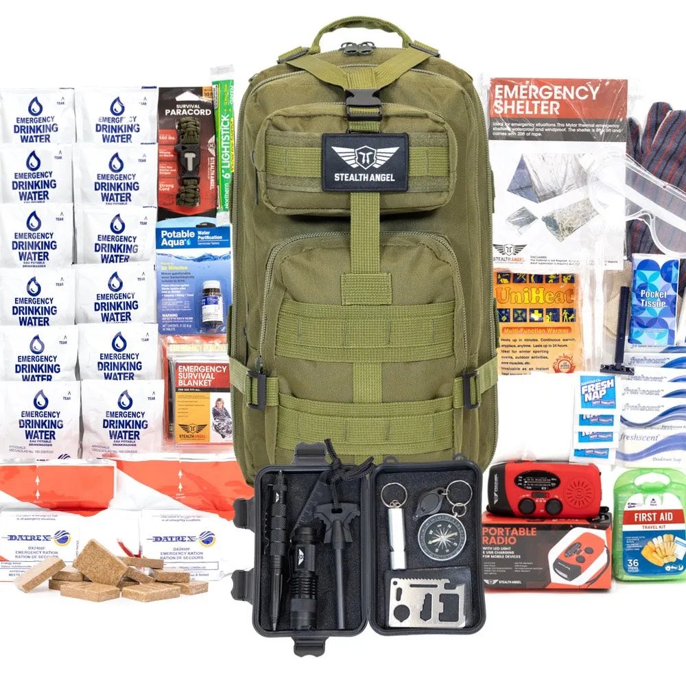 Earthquake Preparedness Kit  2 Person (144 Hour) Backpack Stealth Angel Survival