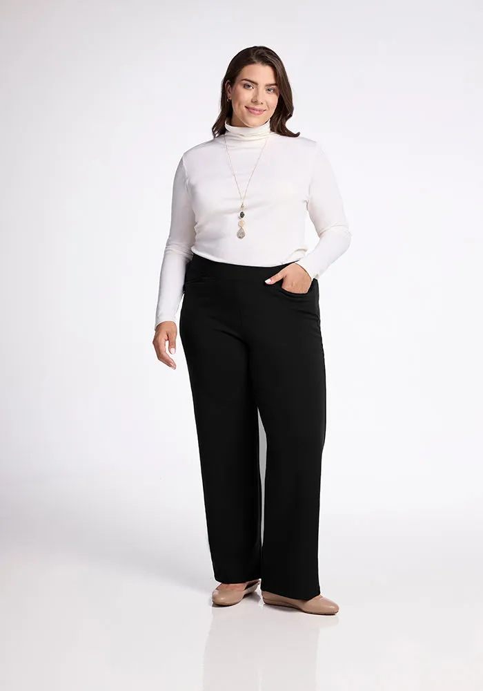 Ellie Wide Leg Pants - Black