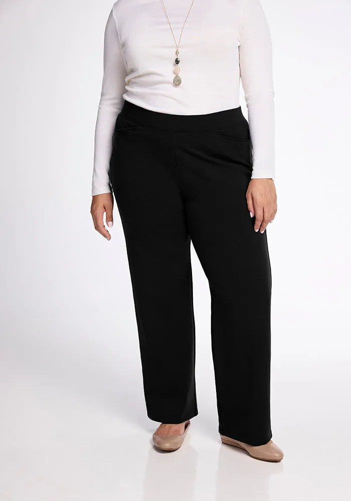 Ellie Wide Leg Pants - Black