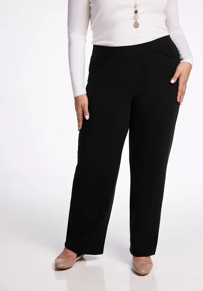 Ellie Wide Leg Pants - Black