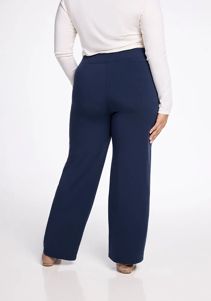 Ellie Wide Leg Pants - Deep Navy