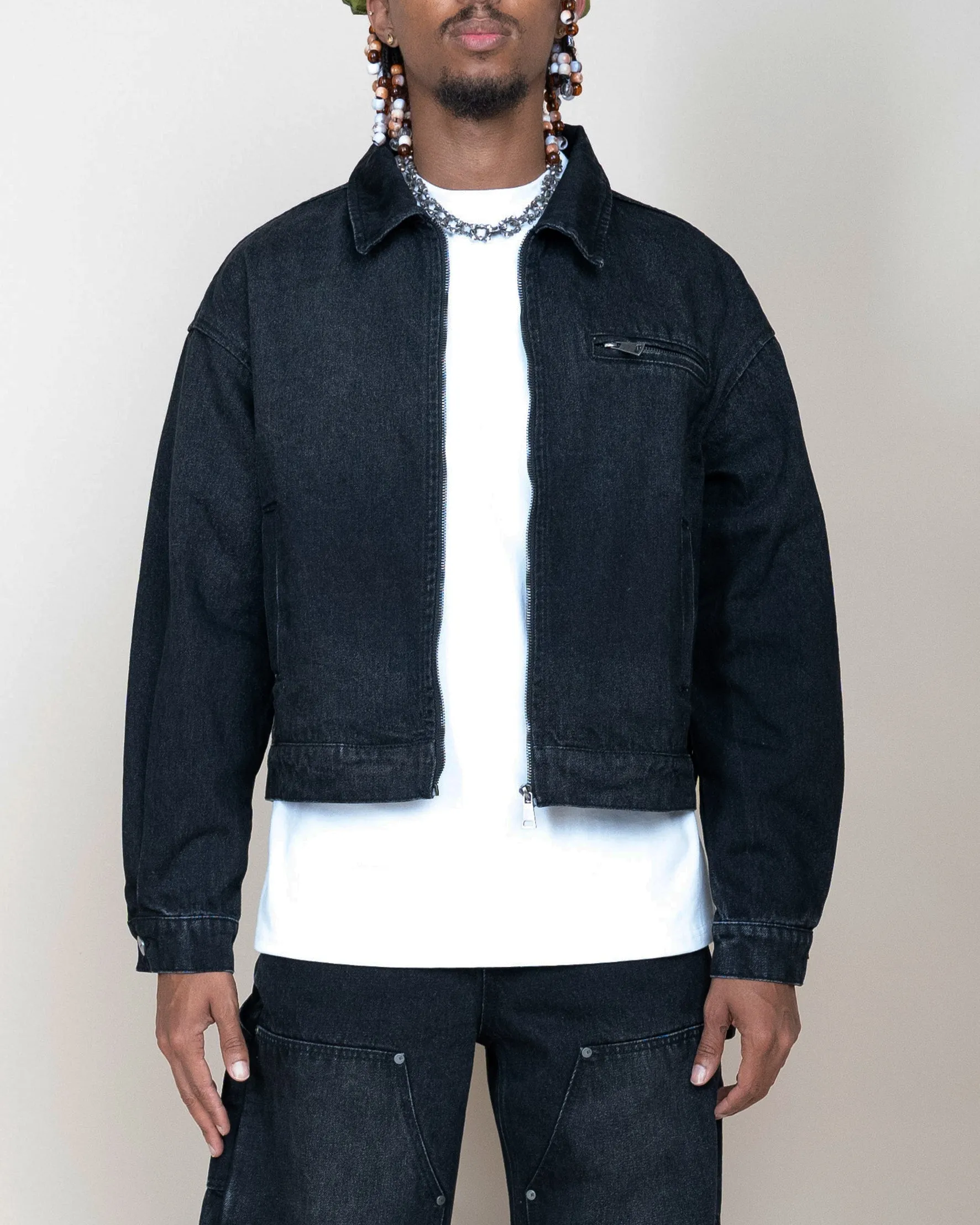 EPTM DENIM SHACKET - BLACK