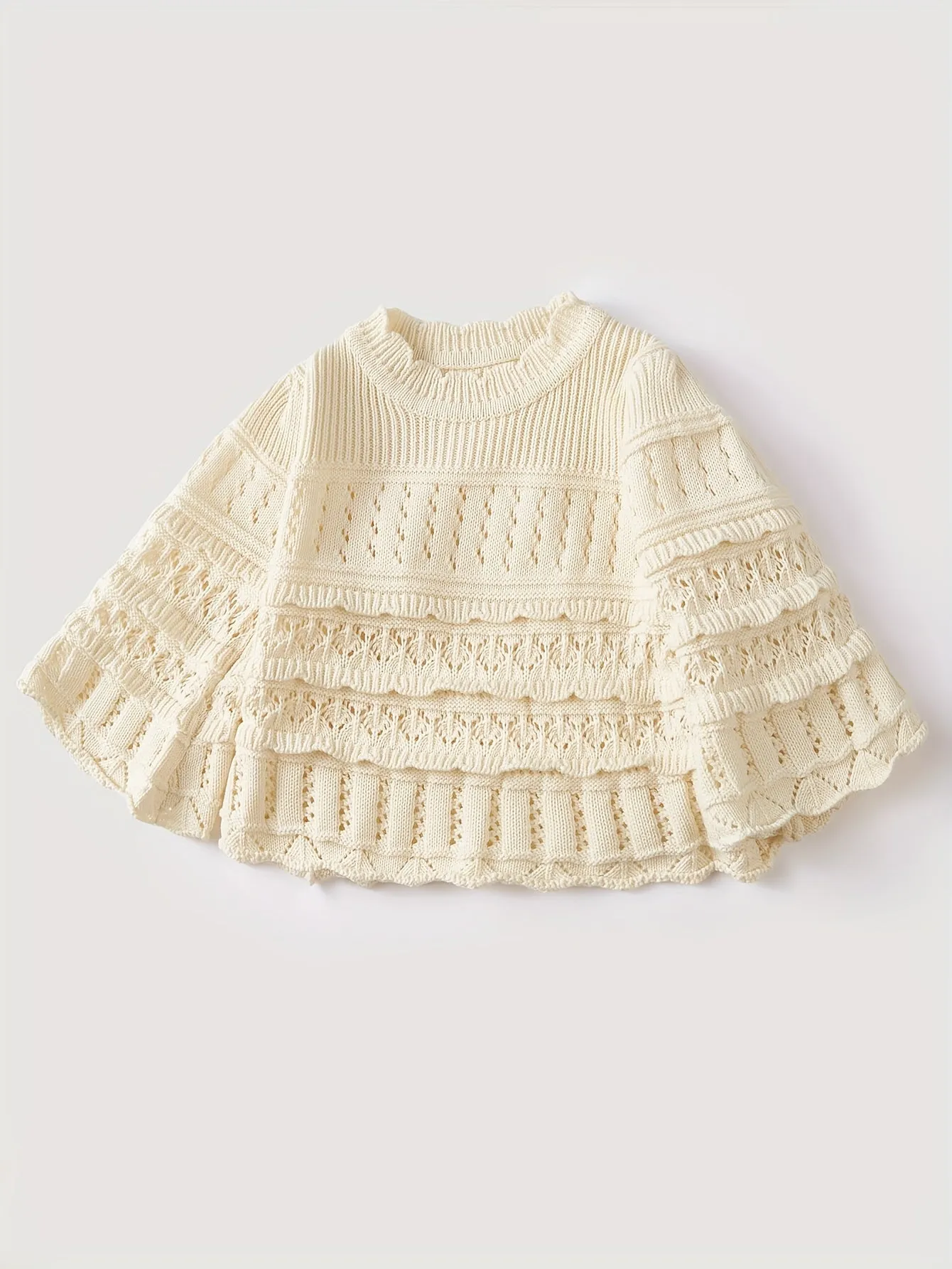 European And American Autumn Style Baby Sweater for Girls Retro Woolen Top