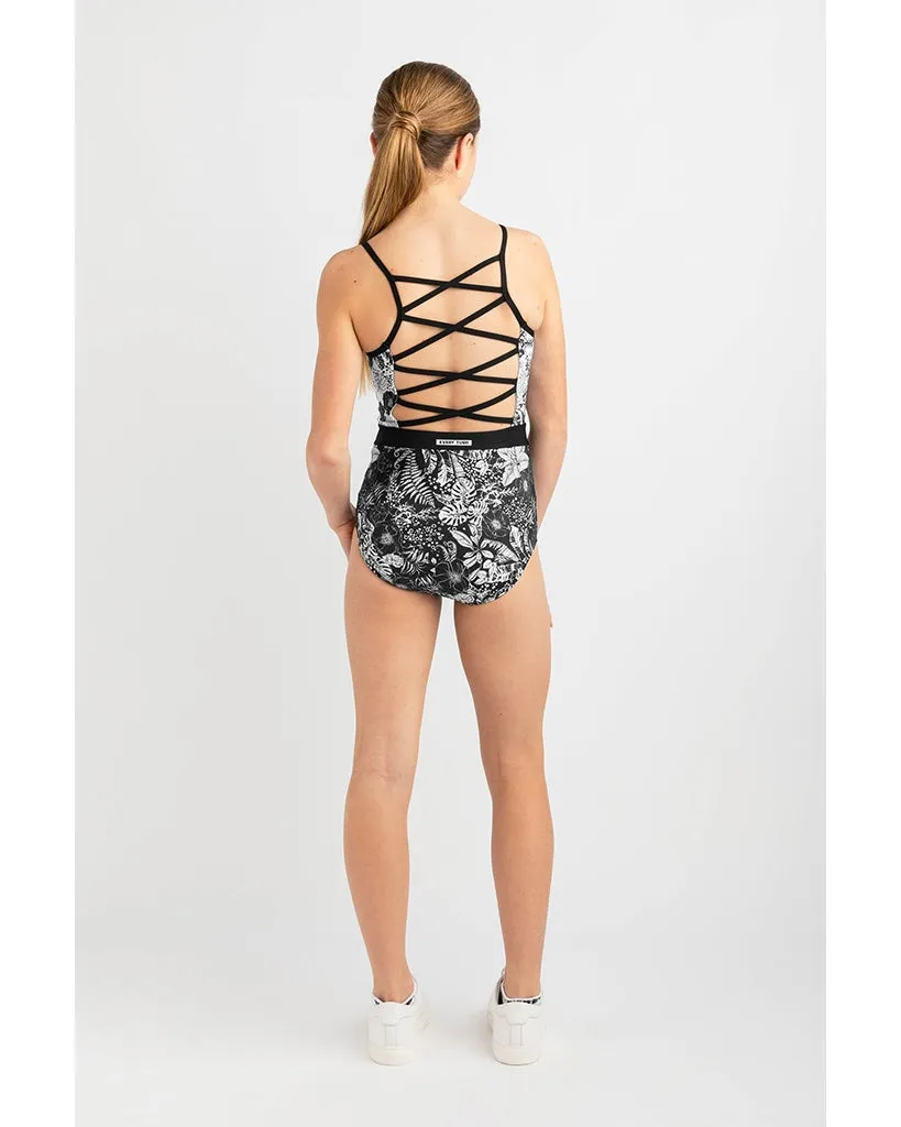 Every Turn Finish Line Camisole Leotard - Girls - Monochromatic