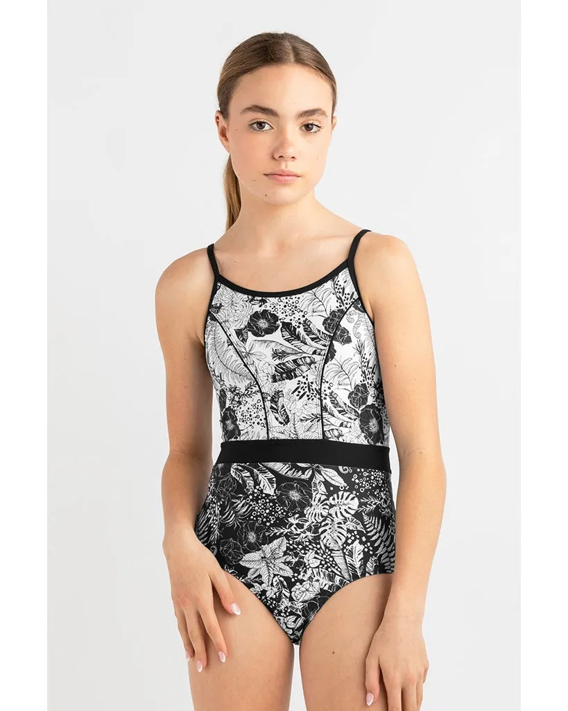 Every Turn Finish Line Camisole Leotard - Girls - Monochromatic