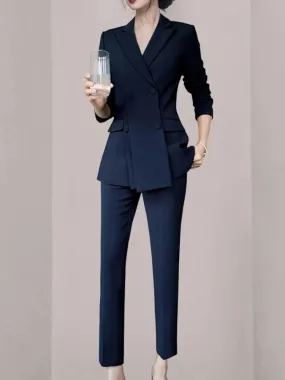 Exude Elan Fancy Pantsuit | Women's Pantsuit | Modern Blazer Pantsuit | Suit Coat