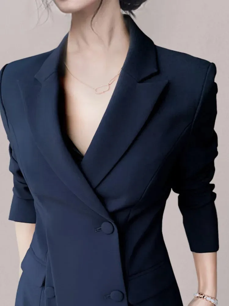 Exude Elan Fancy Pantsuit | Women's Pantsuit | Modern Blazer Pantsuit | Suit Coat