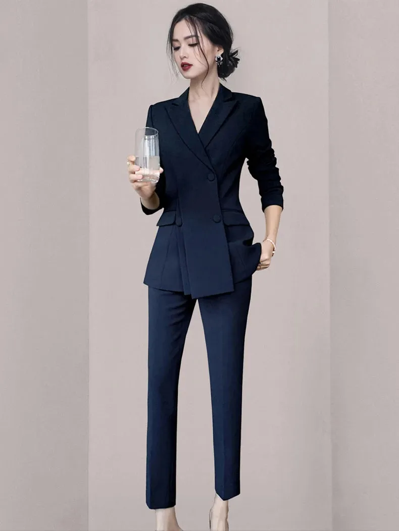 Exude Elan Fancy Pantsuit | Women's Pantsuit | Modern Blazer Pantsuit | Suit Coat