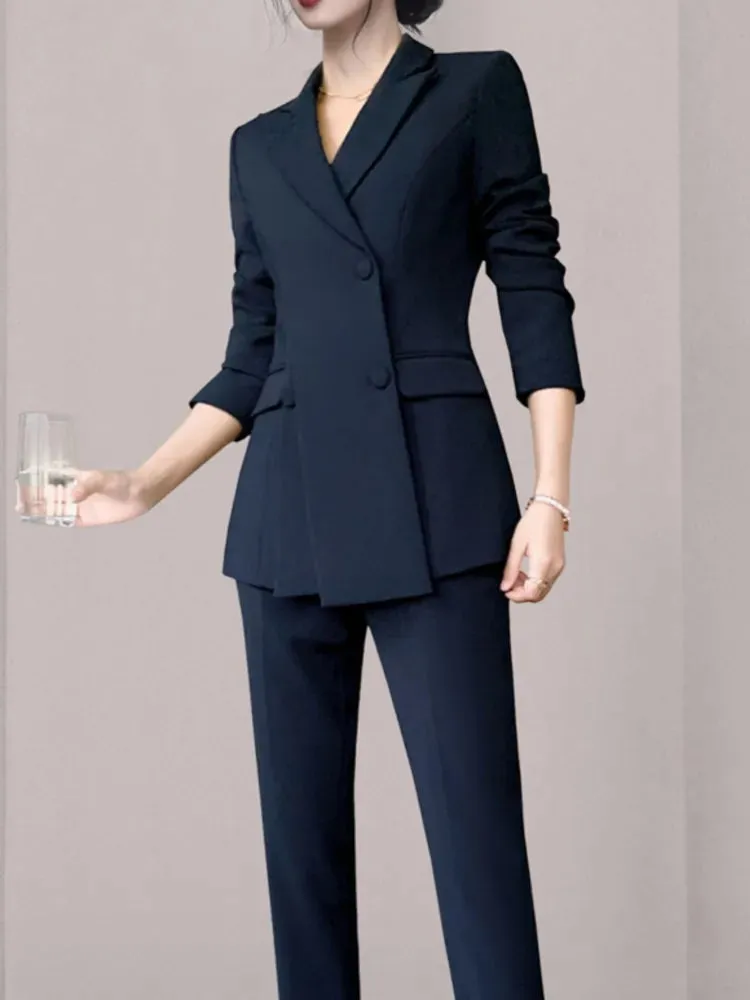 Exude Elan Fancy Pantsuit | Women's Pantsuit | Modern Blazer Pantsuit | Suit Coat