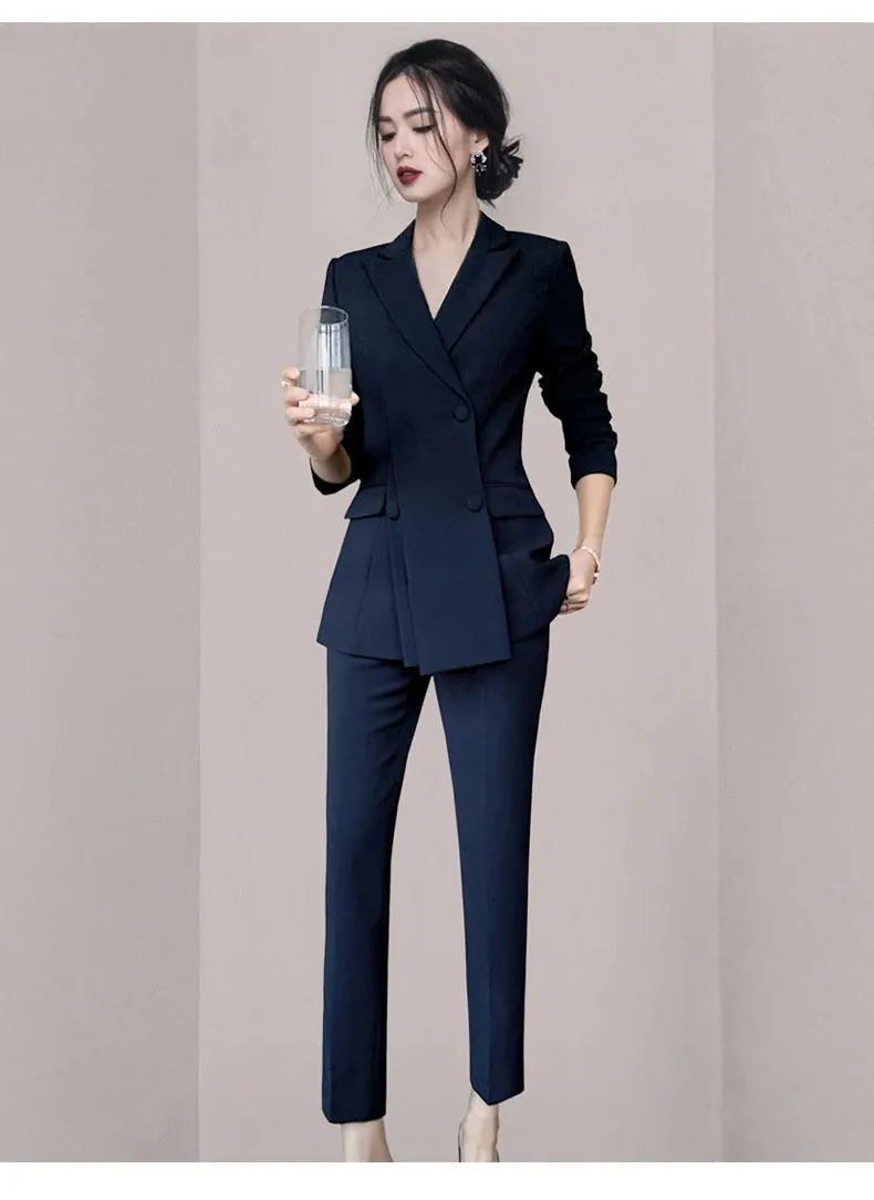 Exude Elan Fancy Pantsuit | Women's Pantsuit | Modern Blazer Pantsuit | Suit Coat