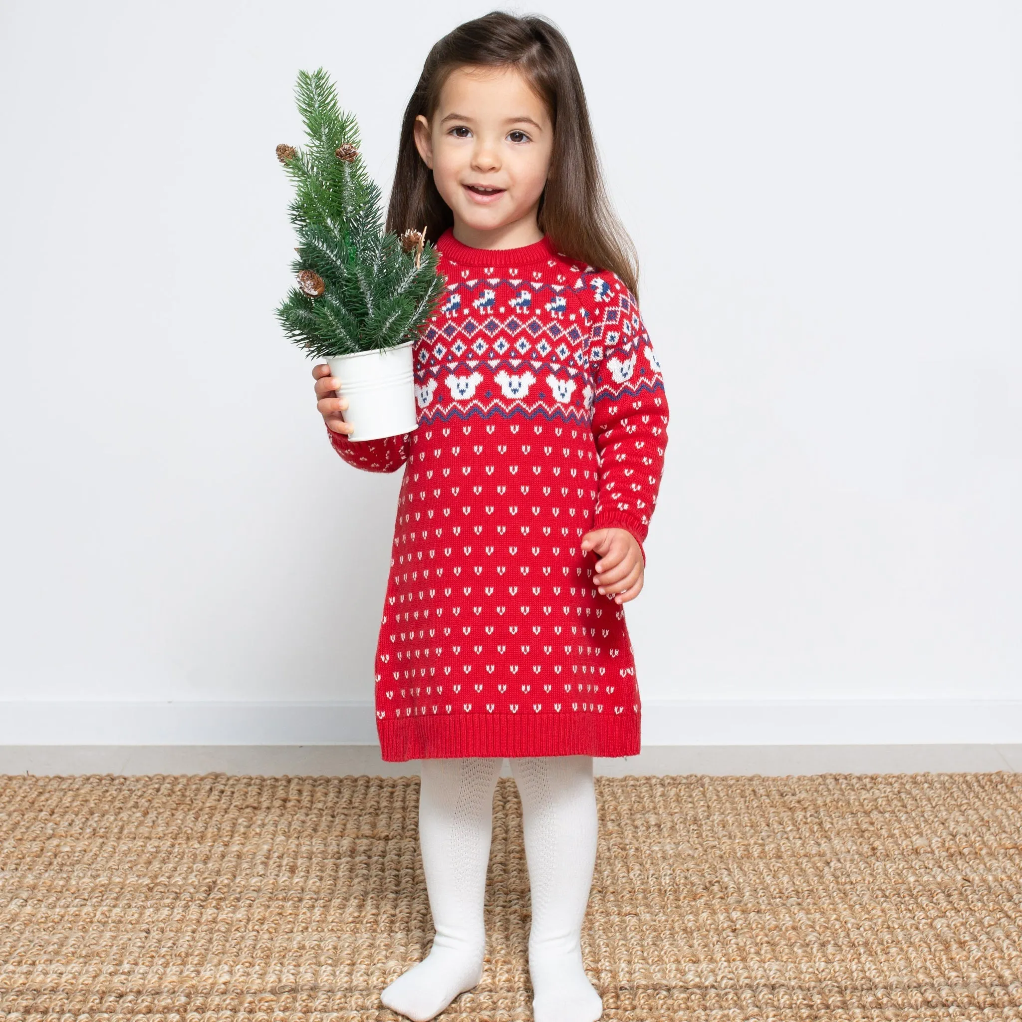 Fair Isle knit dress