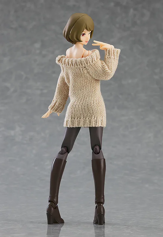 figma Female Body (Chiaki) with Off-the-Shoulder Sweater Dress