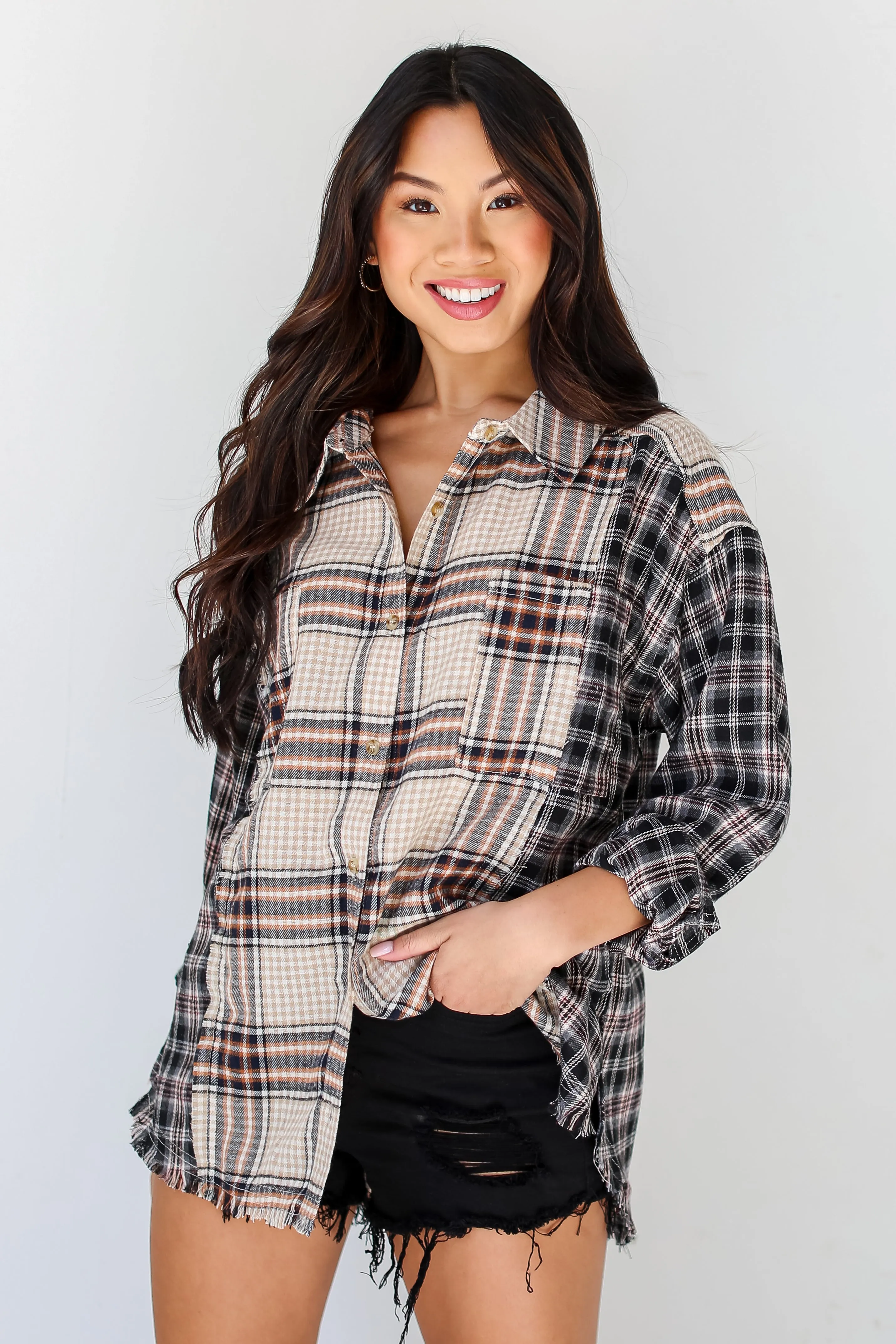 FINAL SALE - Plaid Times Color Block Flannel