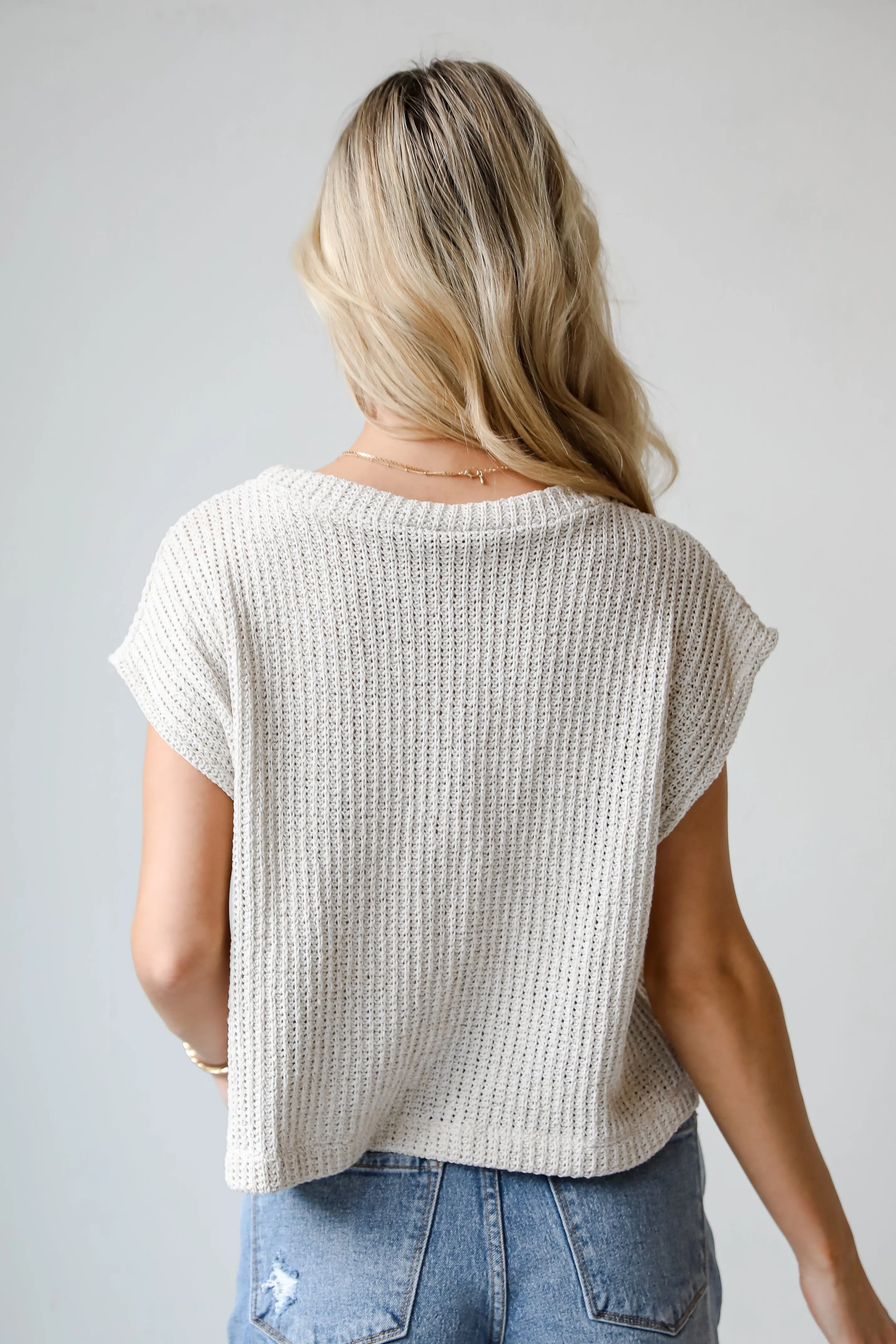 Flawless Confidence Taupe Knit Top