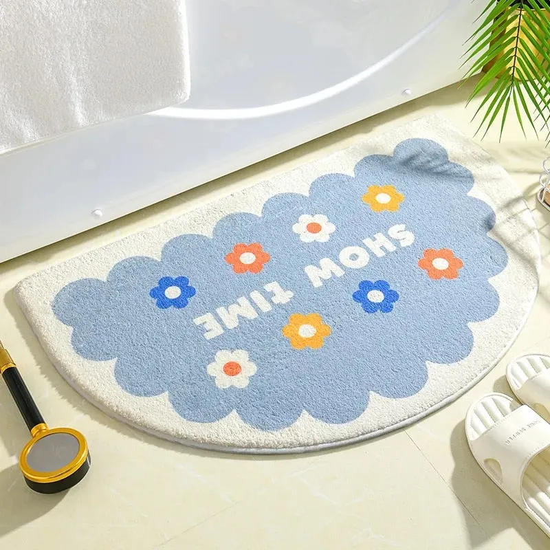 Floral Non-Slip Kawaii Doormats