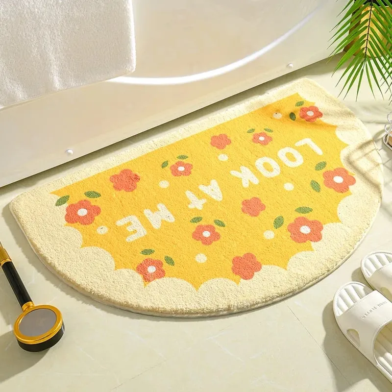 Floral Non-Slip Kawaii Doormats