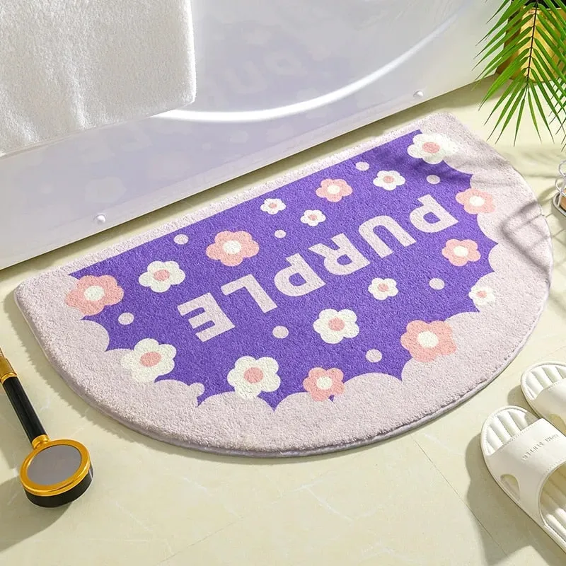 Floral Non-Slip Kawaii Doormats