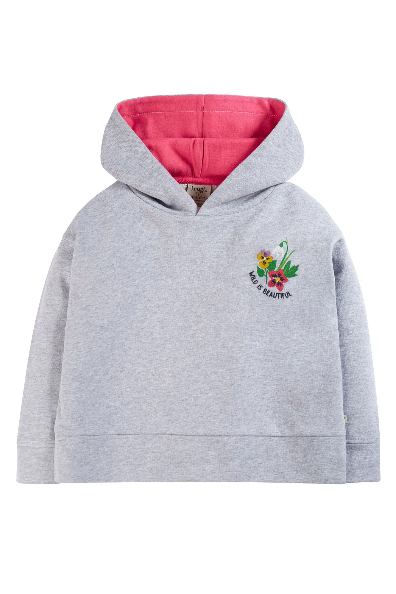 Frugi Lissie Hoodie Grey Marl Wild & Wonderful