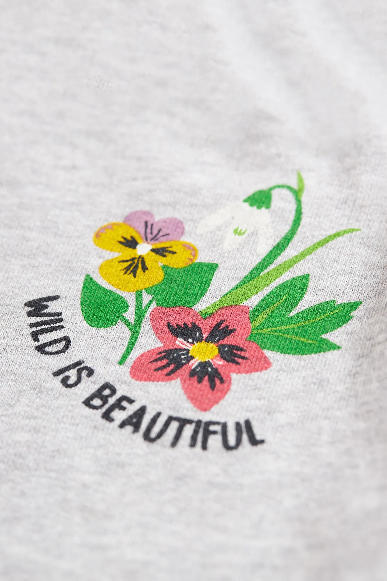 Frugi Lissie Hoodie Grey Marl Wild & Wonderful