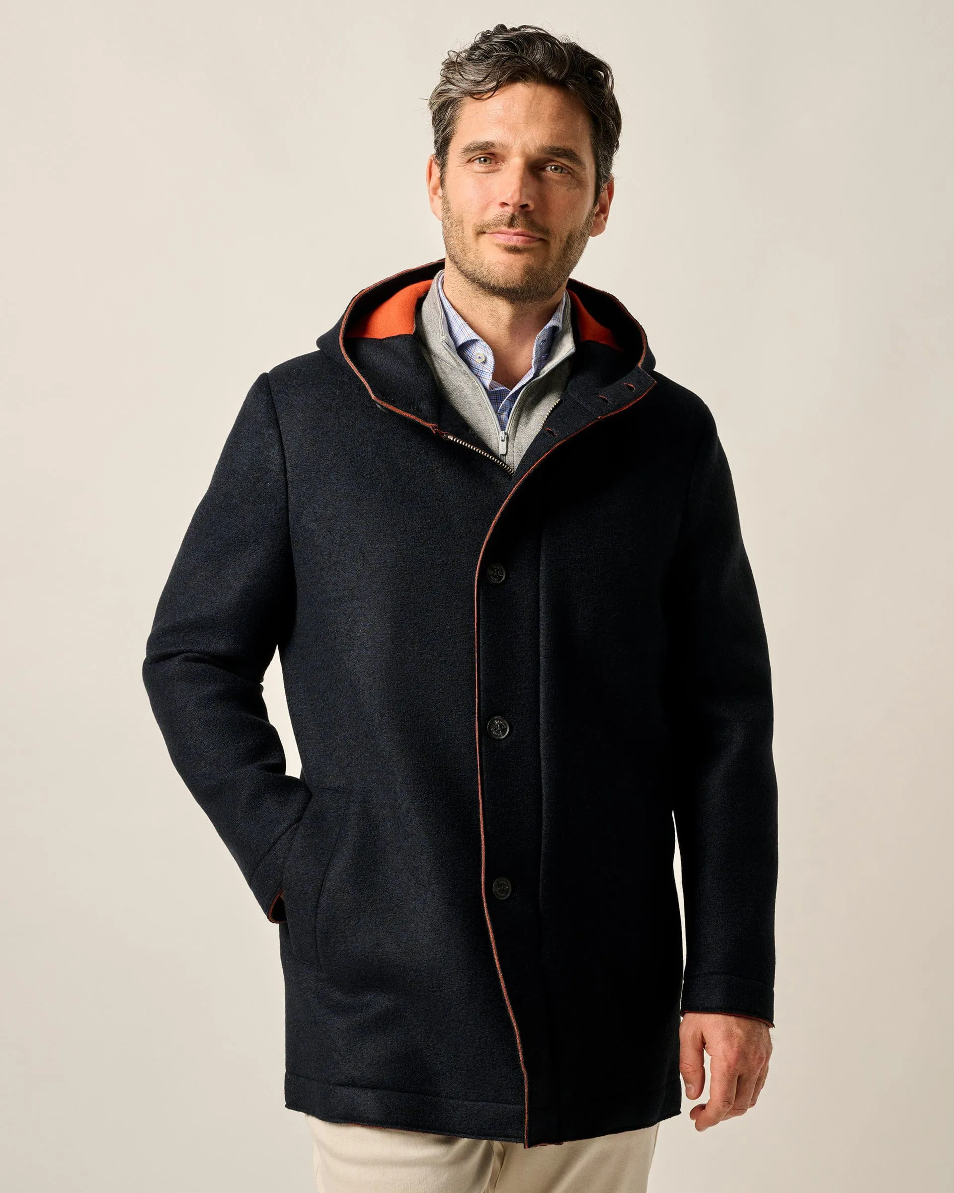 Gerald Hooded Car Coat