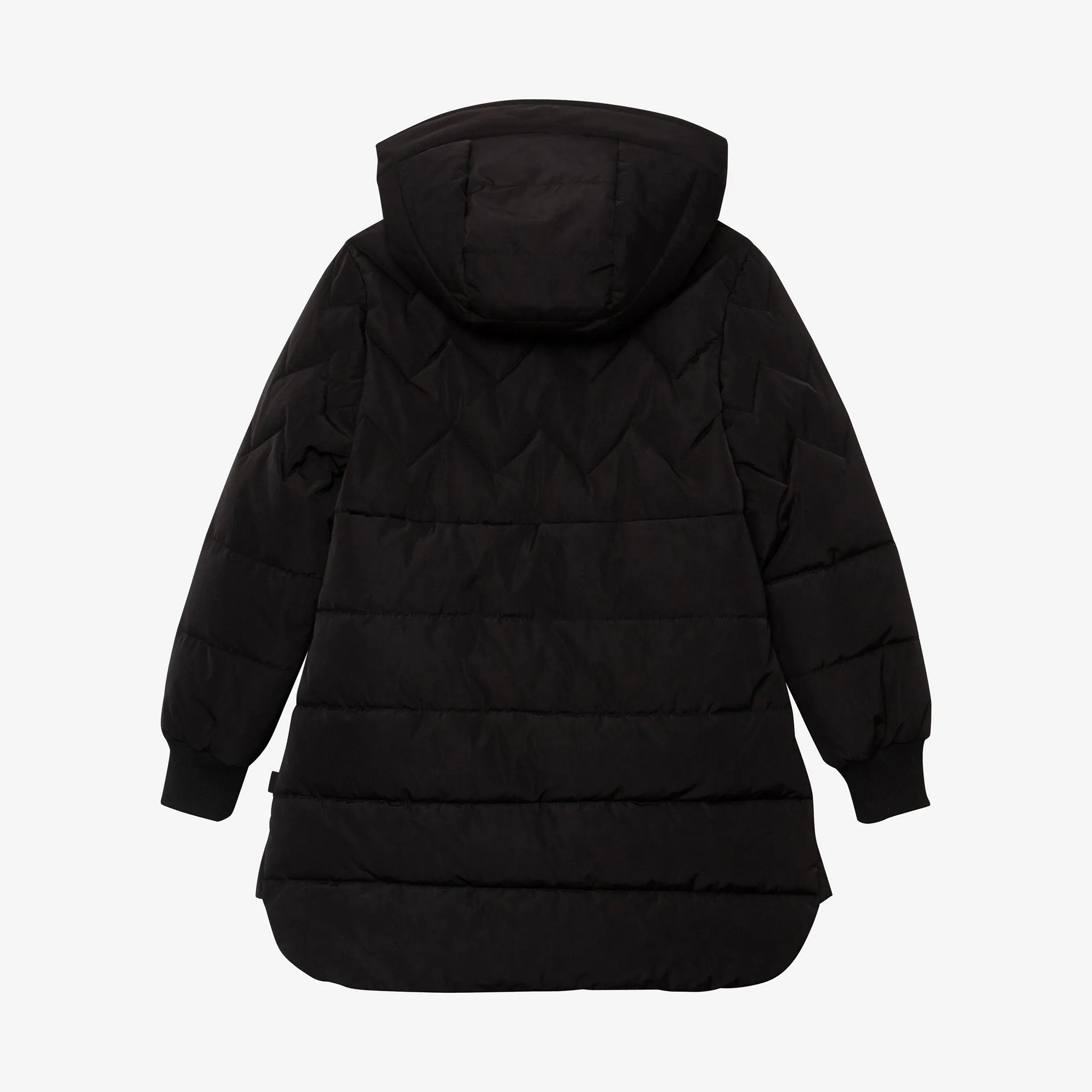 Girl black quilted coat