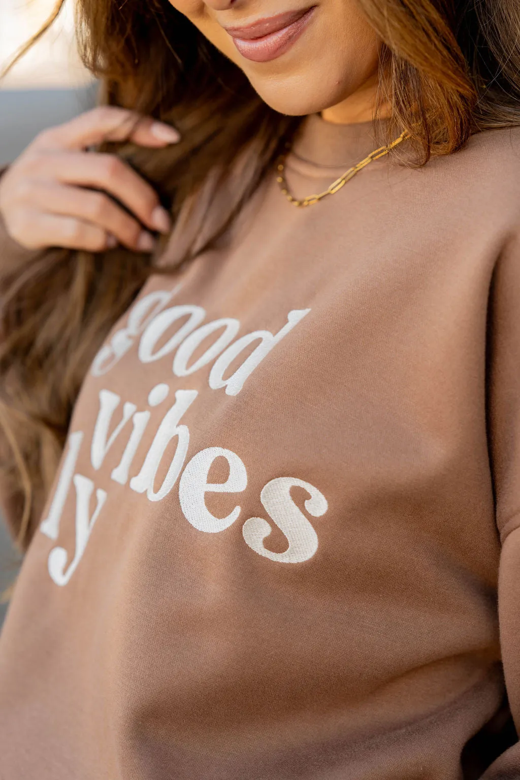 Good Vibes Only Graphic Crewneck