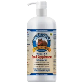 Grizzly Salmon Oil Plus Dog and Cat Food Supplement 32 oz