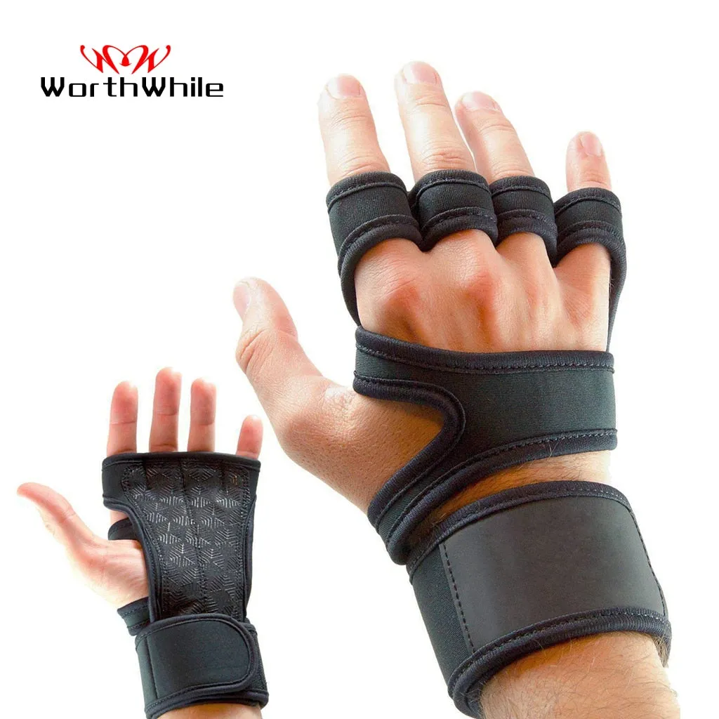 Gym Gloves Hand Palm Protector with Wrist Wrap Support