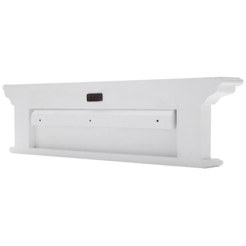 Halifax White 4 Hook Coat Rack