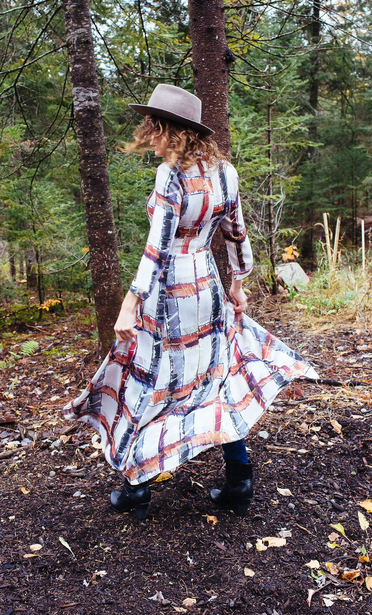 Hero Dress // Gestural Plaid