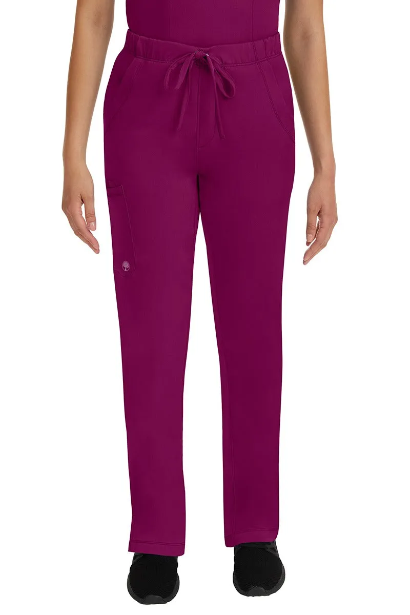 HH Works Women's Scrub Set Monica Top & Petite Rebecca Pant | Wine