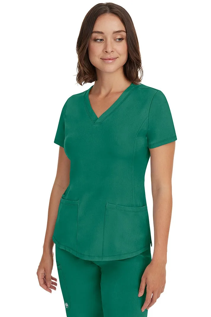 HH Works Women's Scrub Set Monica Top & Rebecca Pant | Hunter Green