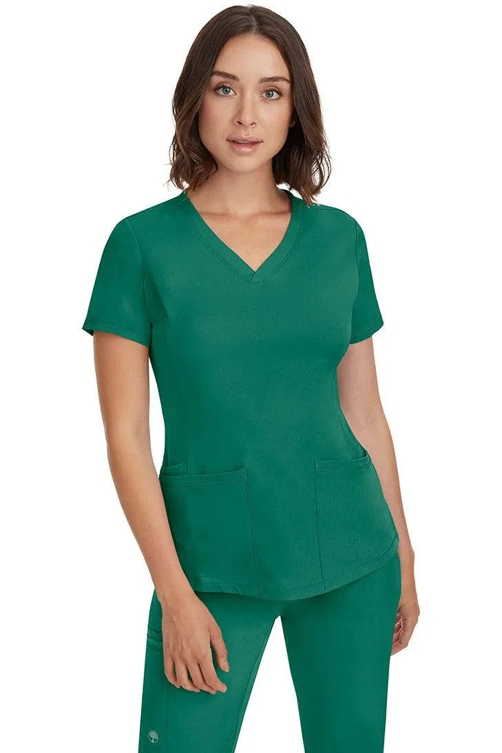 HH Works Women's Scrub Set Monica Top & Rebecca Pant | Hunter Green