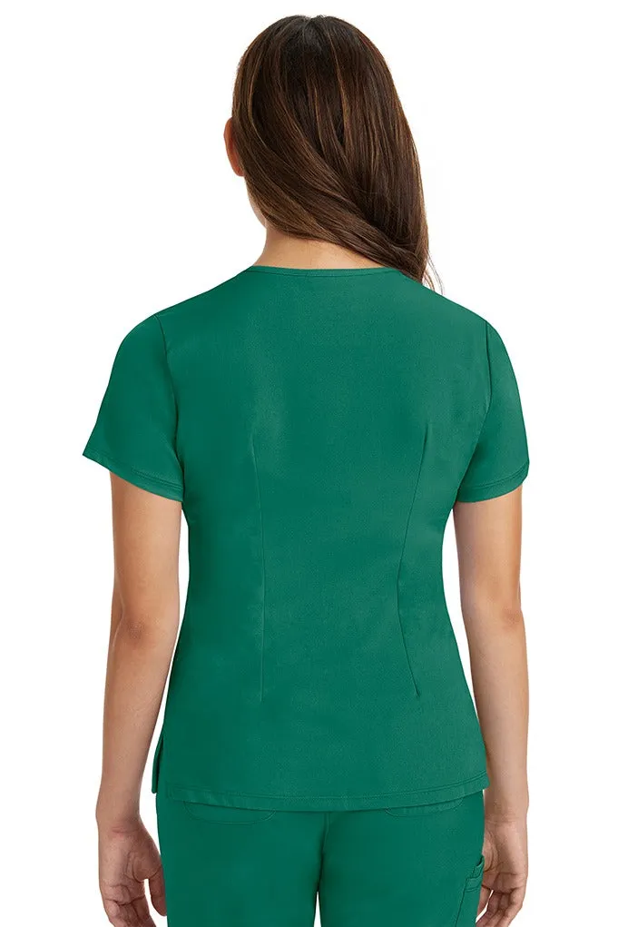 HH Works Women's Scrub Set Monica Top & Rebecca Pant | Hunter Green