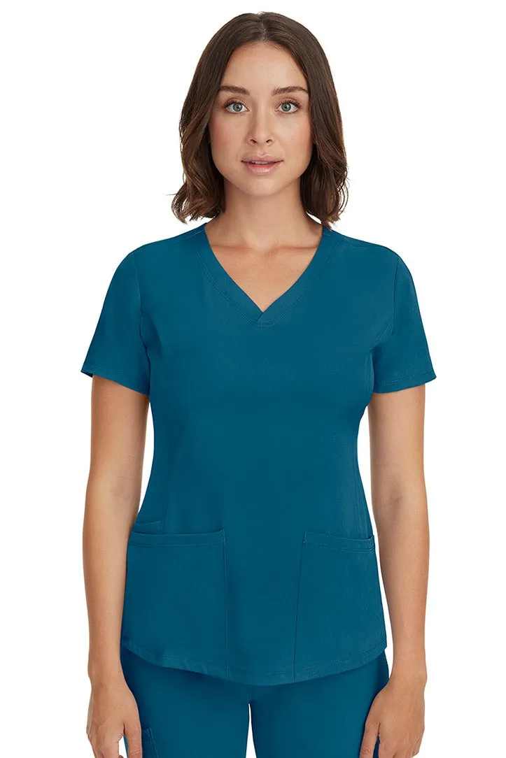 HH Works Women's Scrub Set Monica Top & Tall Rebecca Pant | Caribbean