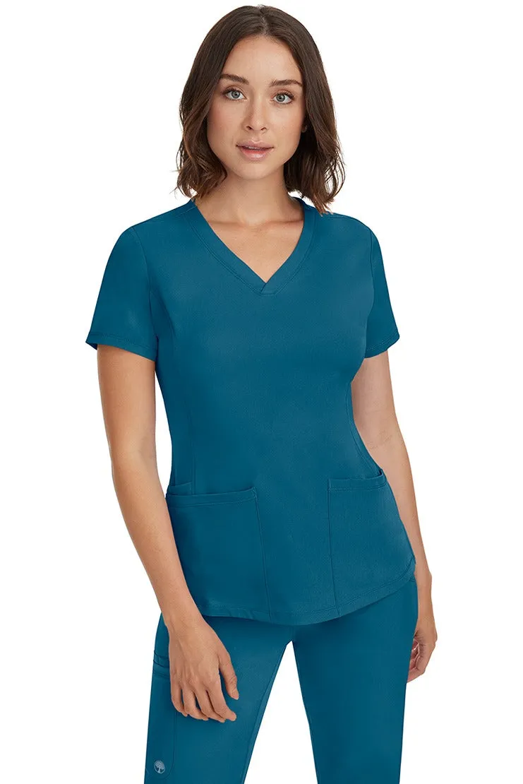 HH Works Women's Scrub Set Monica Top & Tall Rebecca Pant | Caribbean