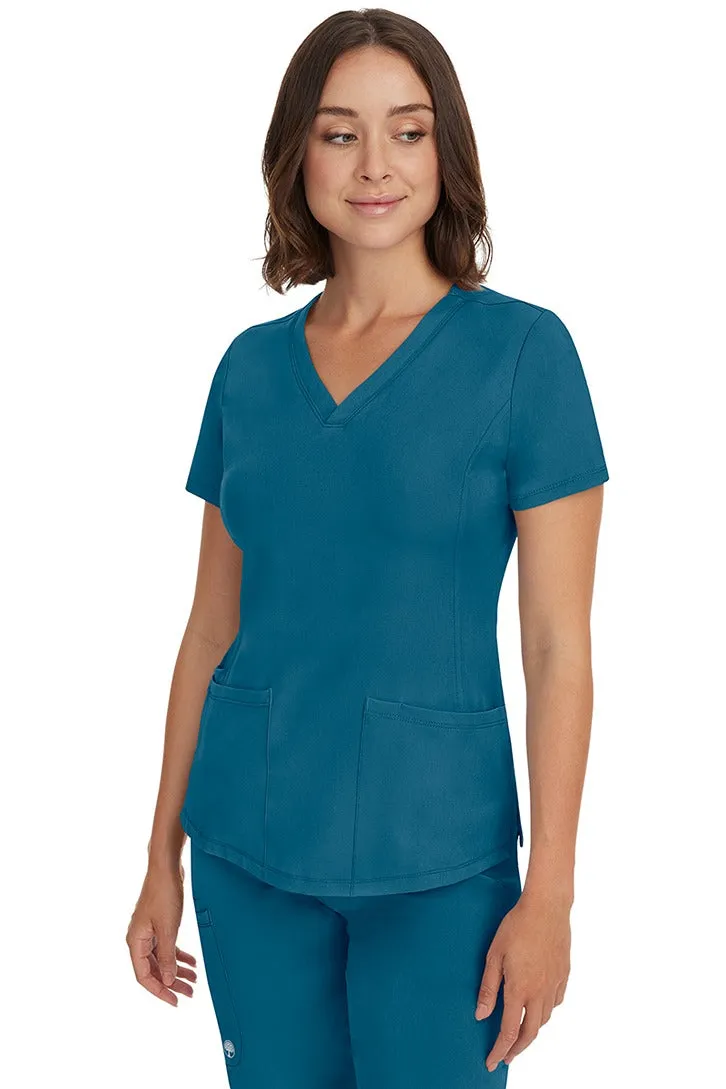 HH Works Women's Scrub Set Monica Top & Tall Rebecca Pant | Caribbean