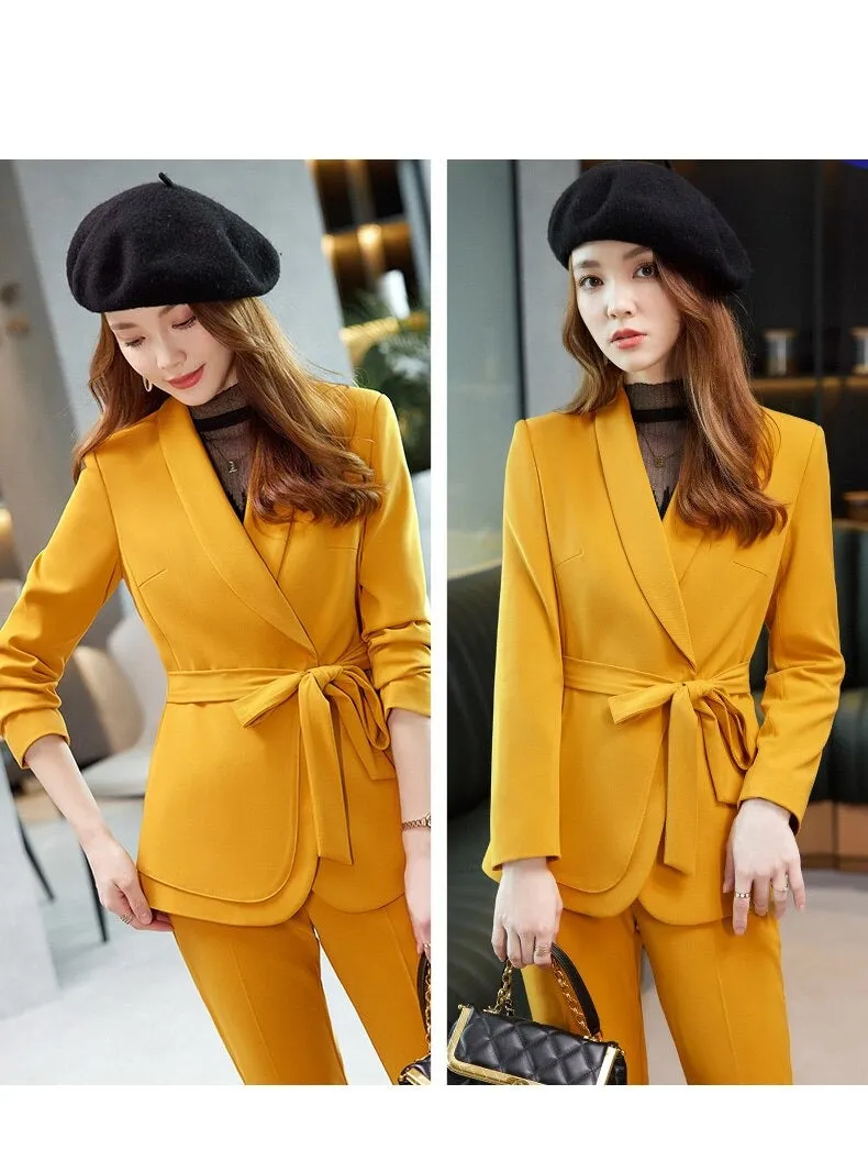 High Street Boss Lady Fancy Pantsuit | Suit Coat | Women's Pantsuits | Modern Blazer