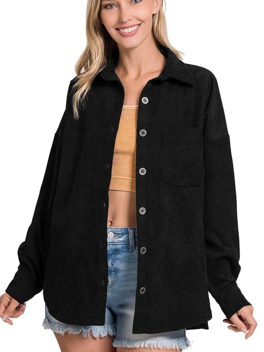 Hot Topic Corduroy Oversized Shacket