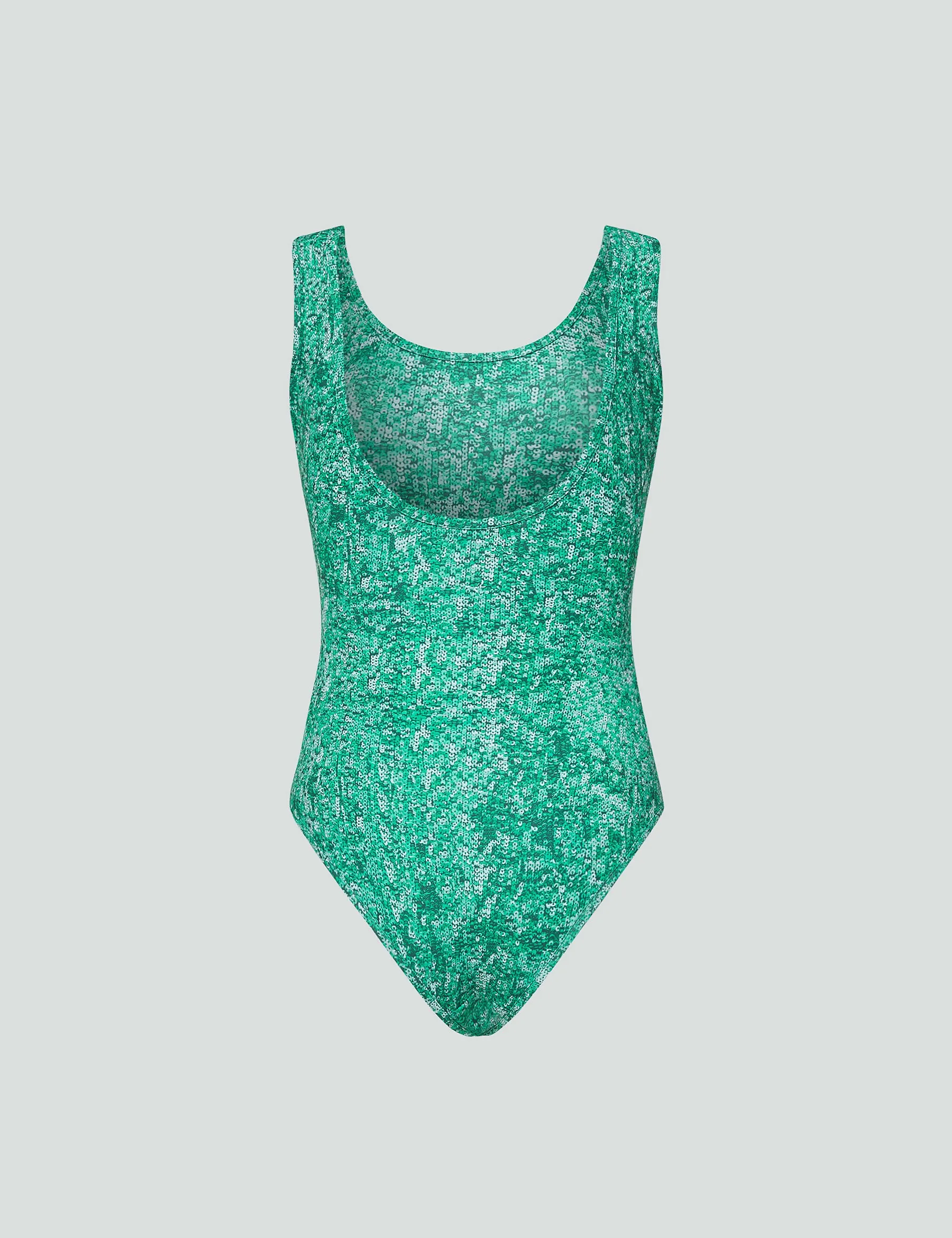 Iconic Scoop Neck Tank Bodysuit - Verde Mi Amor